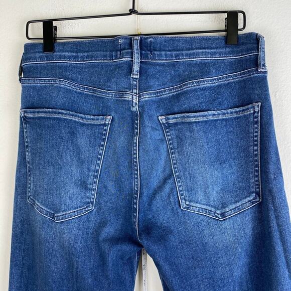 AGOLDE Sophie Crop Jeans Size 30 Claremont Blue Stretch Denim - Picture 10 of 15